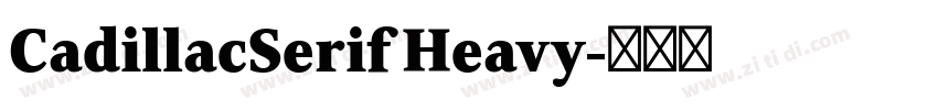 CadillacSerif Heavy字体转换 CadillacSerif Heavy字体转换